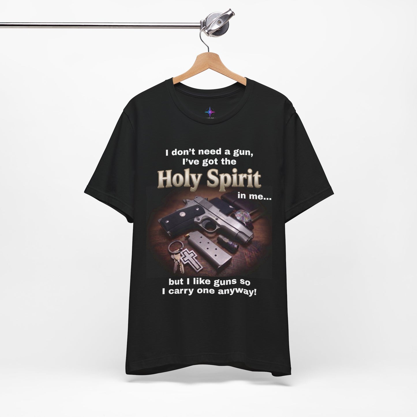 I Don't Need A Gun Christian EDC 1911 T-Shirt | Christian Graphic Tee