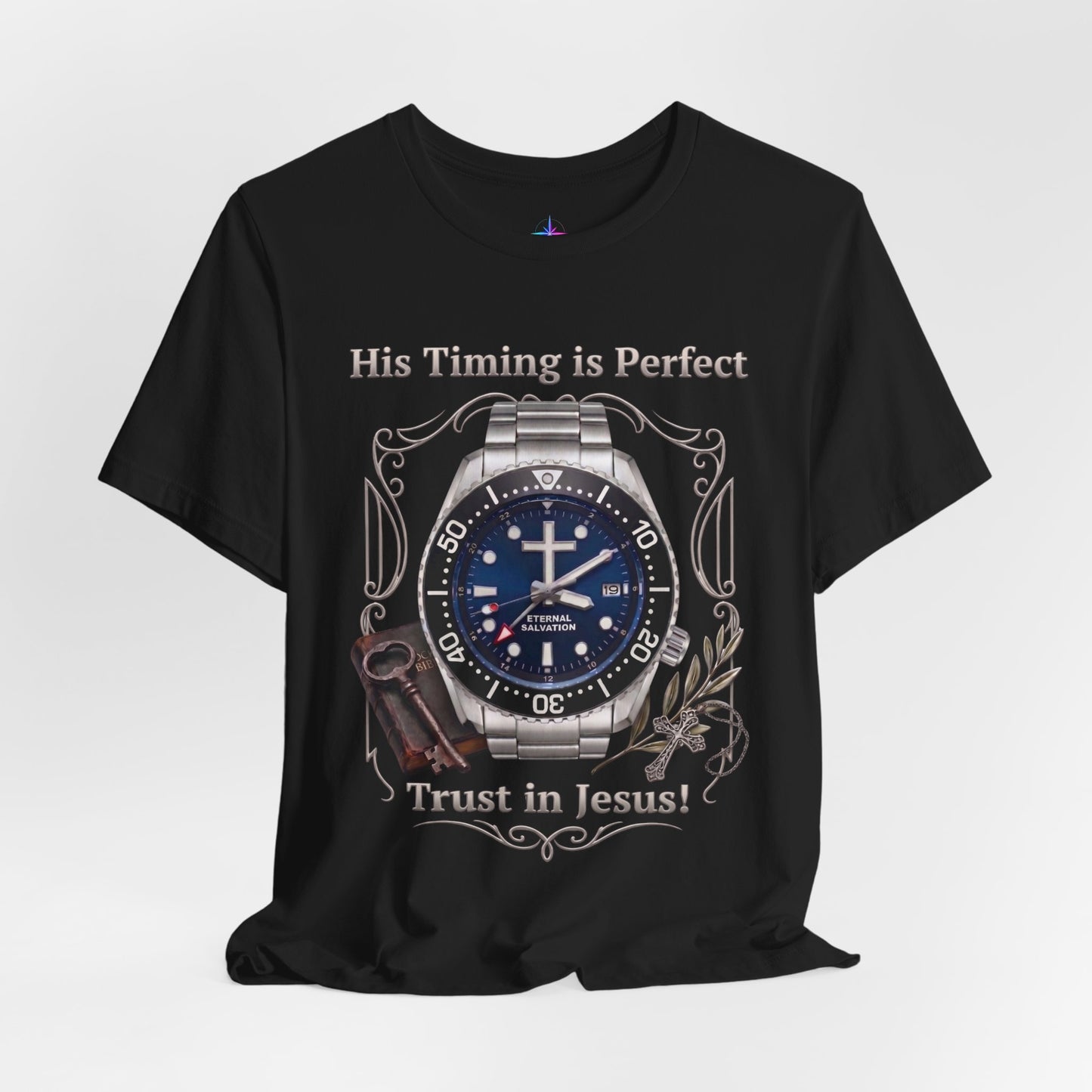 Trust In Jesus Watch Lover T-Shirt | Christian Graphic Tee 1