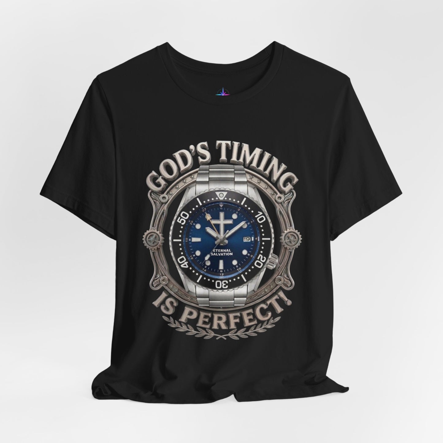 God's Timing Is Perfect Watch Lover T-Shirt | Christian Graphic Tee 1