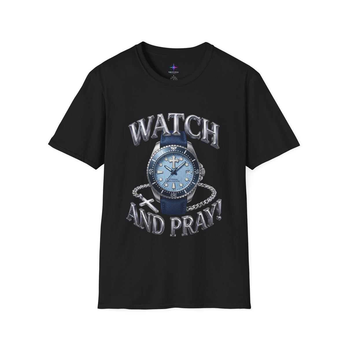 Watch and Pray! Heavyweight Graphic Tee – The Ice Wave Edition