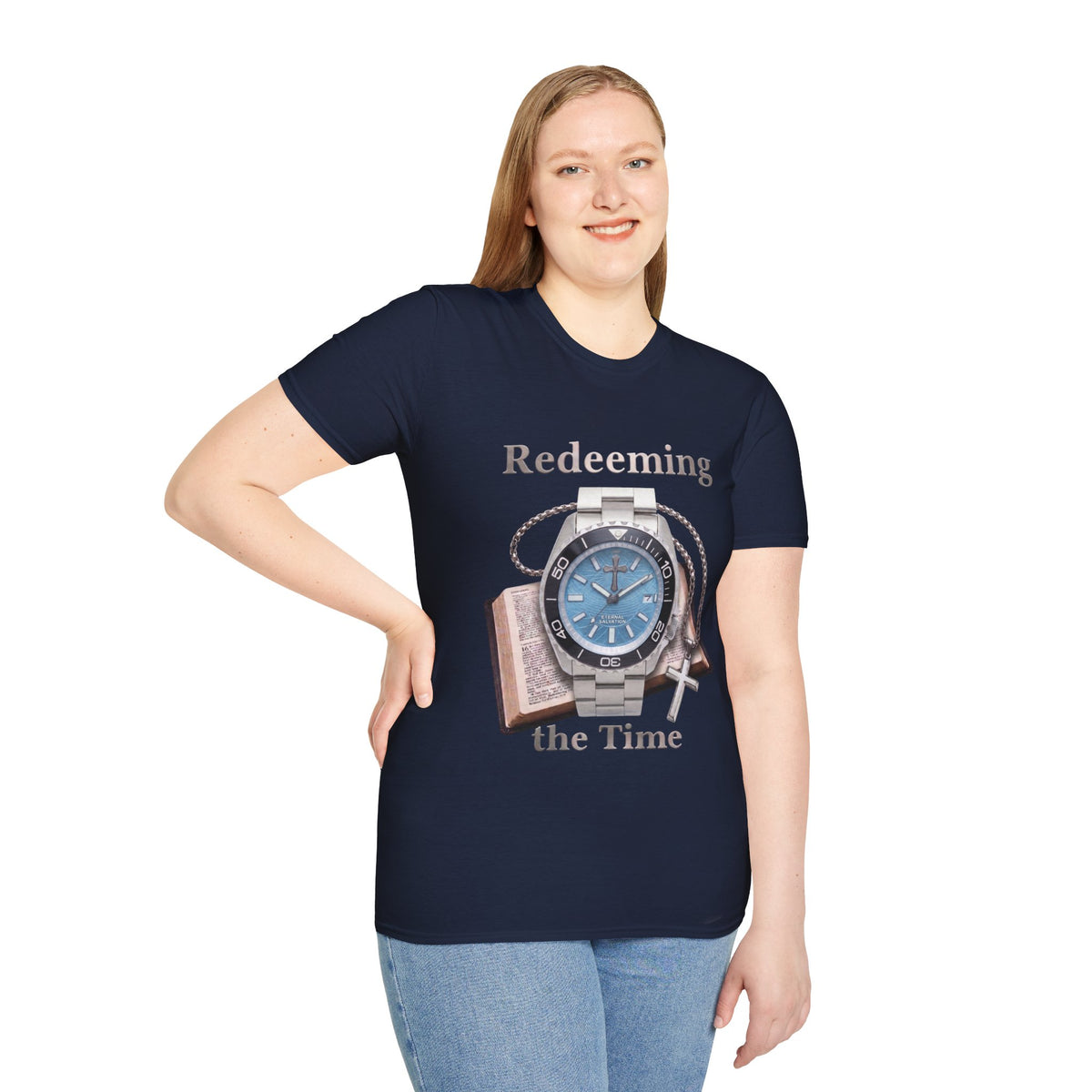 Redeeming the Time Graphic Tee – Ice Blue Sunray Edition
