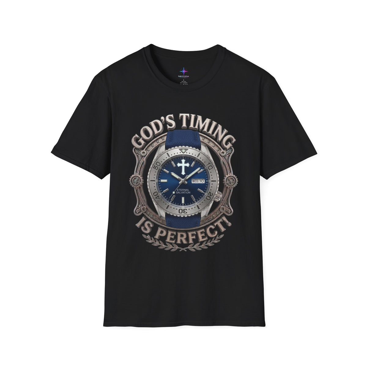 God's Timing Is Perfect Steel Diver Watch Graphic T-Shirt