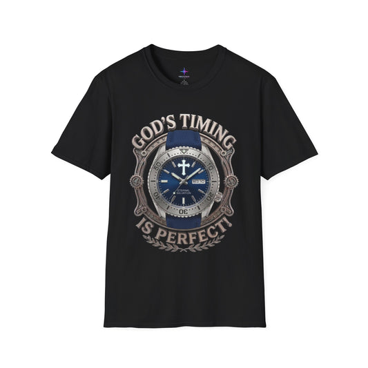 God's Timing Is Perfect Steel Diver Watch Graphic T-Shirt