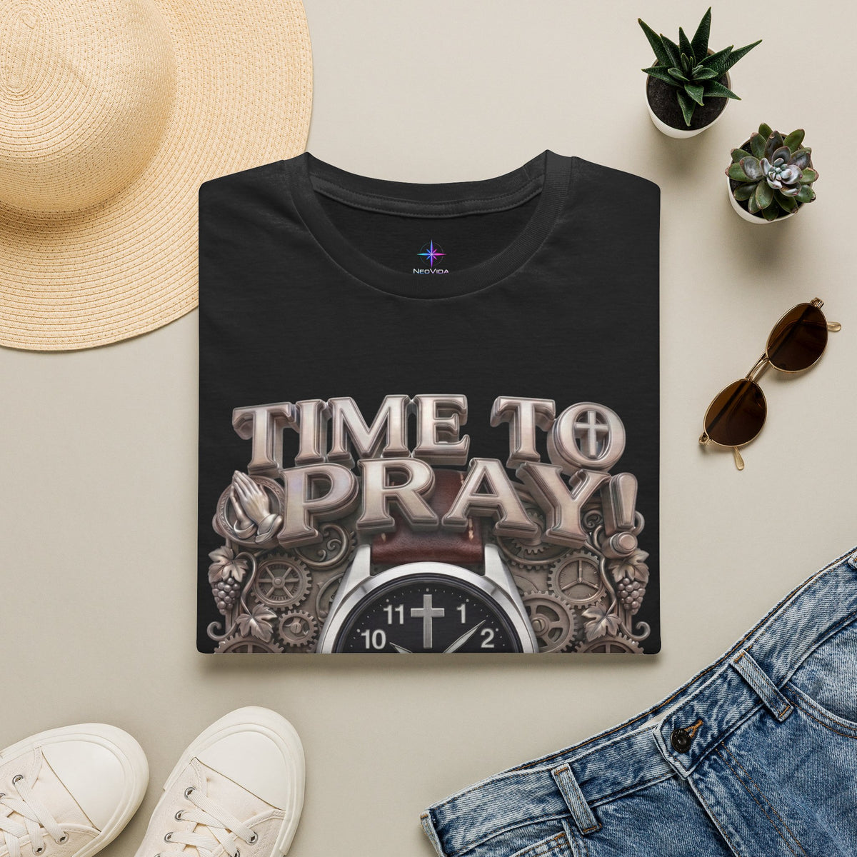 Time to Pray Field Watch Graphic T-Shirt
