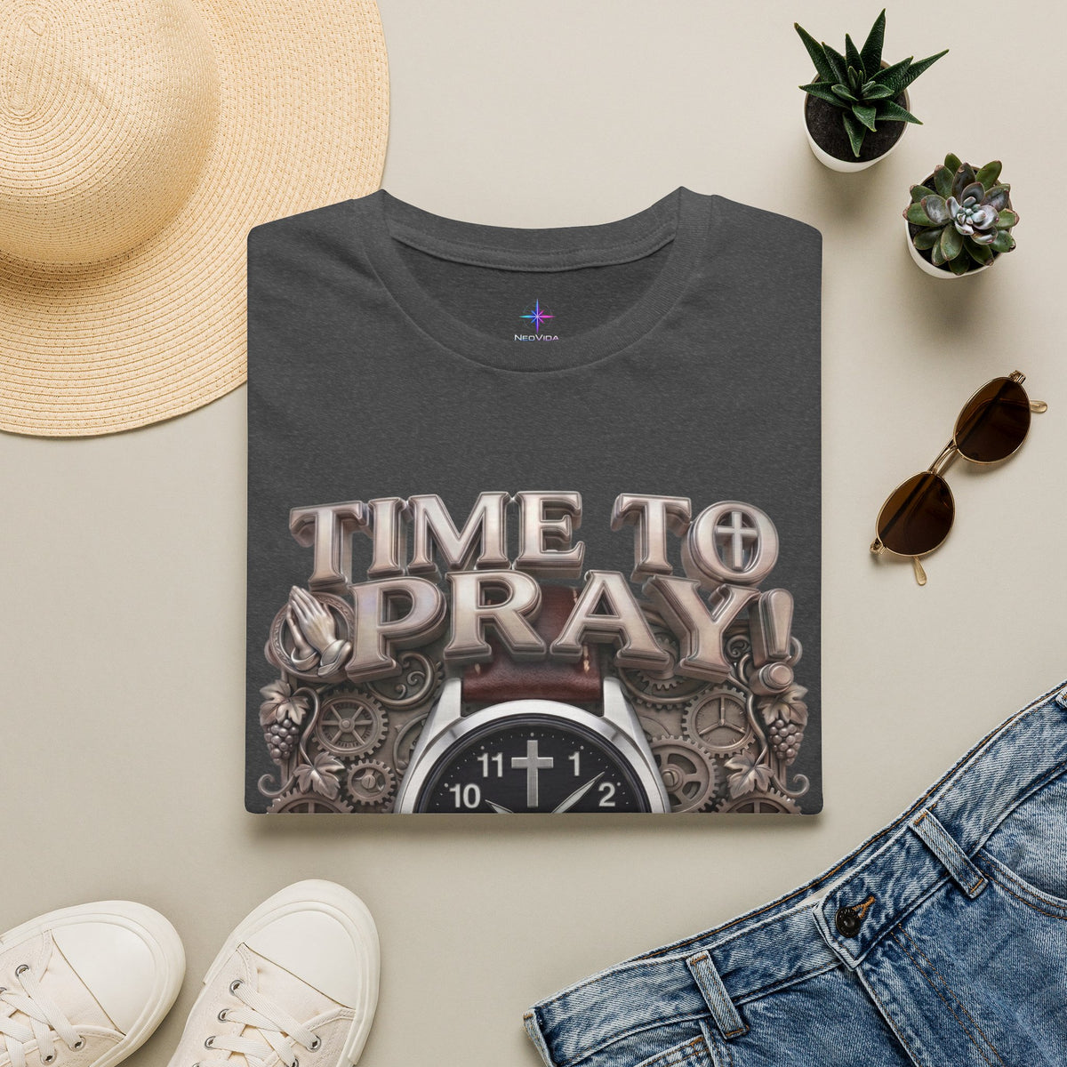 Time to Pray Field Watch Graphic T-Shirt
