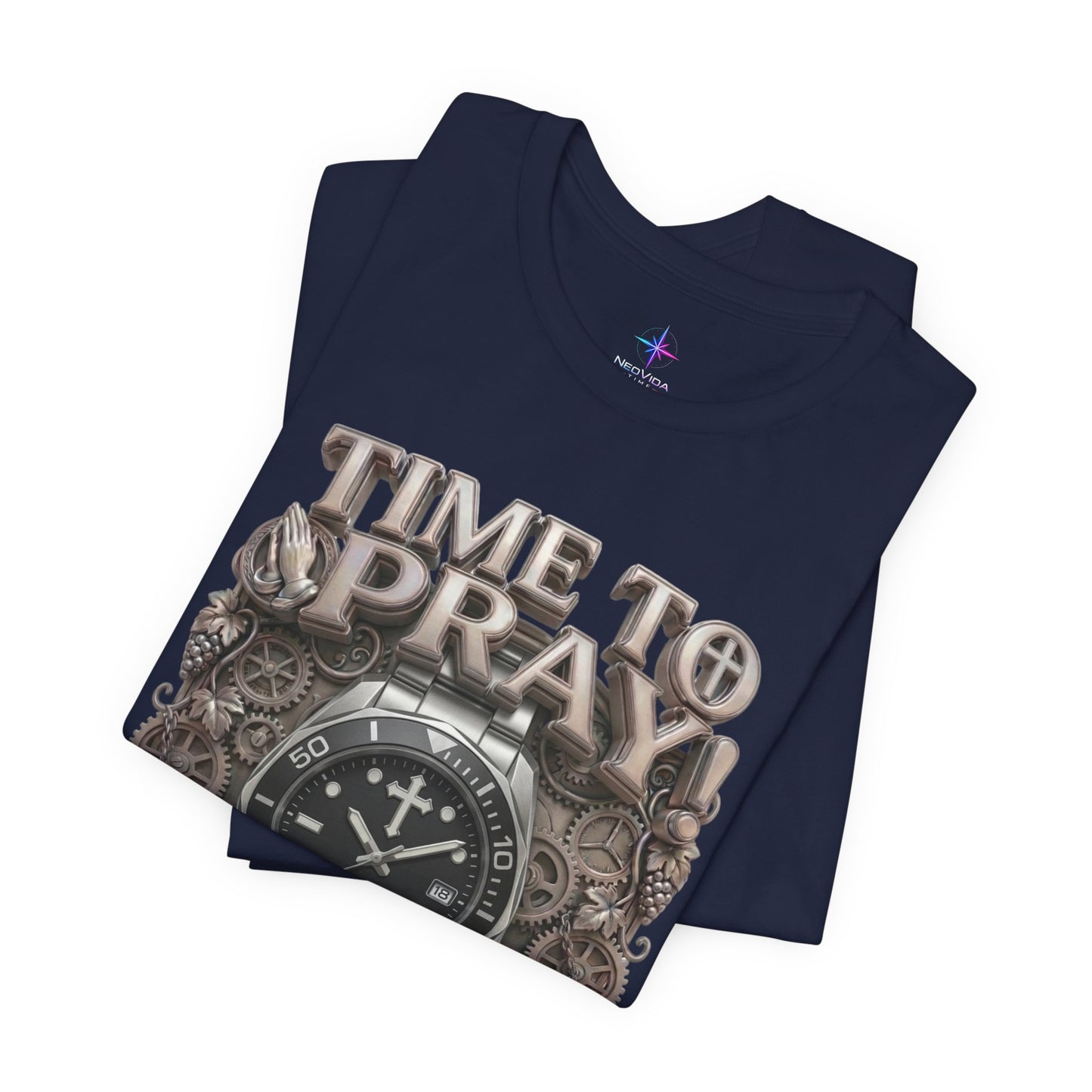 Time To Pray Watch Lover T-Shirt | Christian Graphic Tee 3