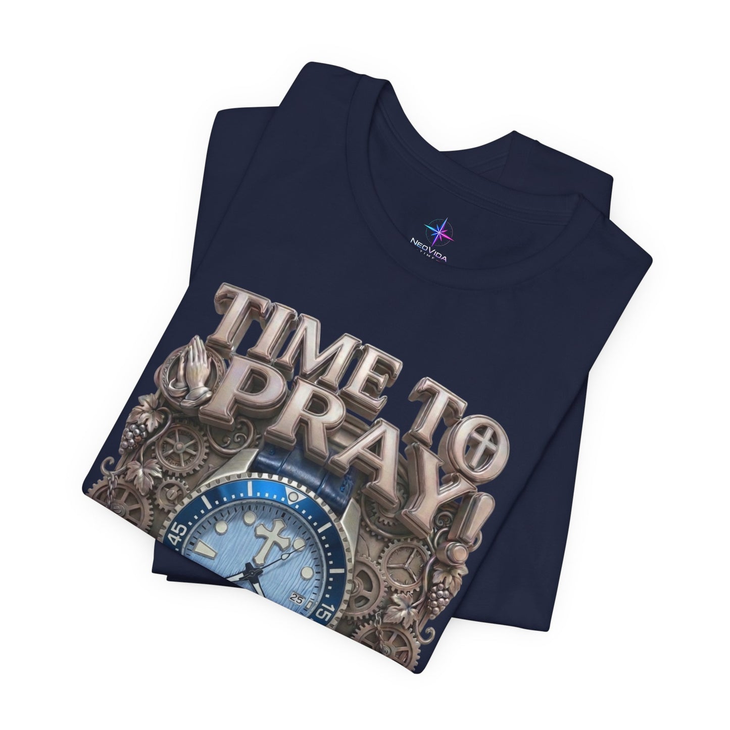 Time To Pray Watch Lover T-Shirt | Christian Graphic Tee 4
