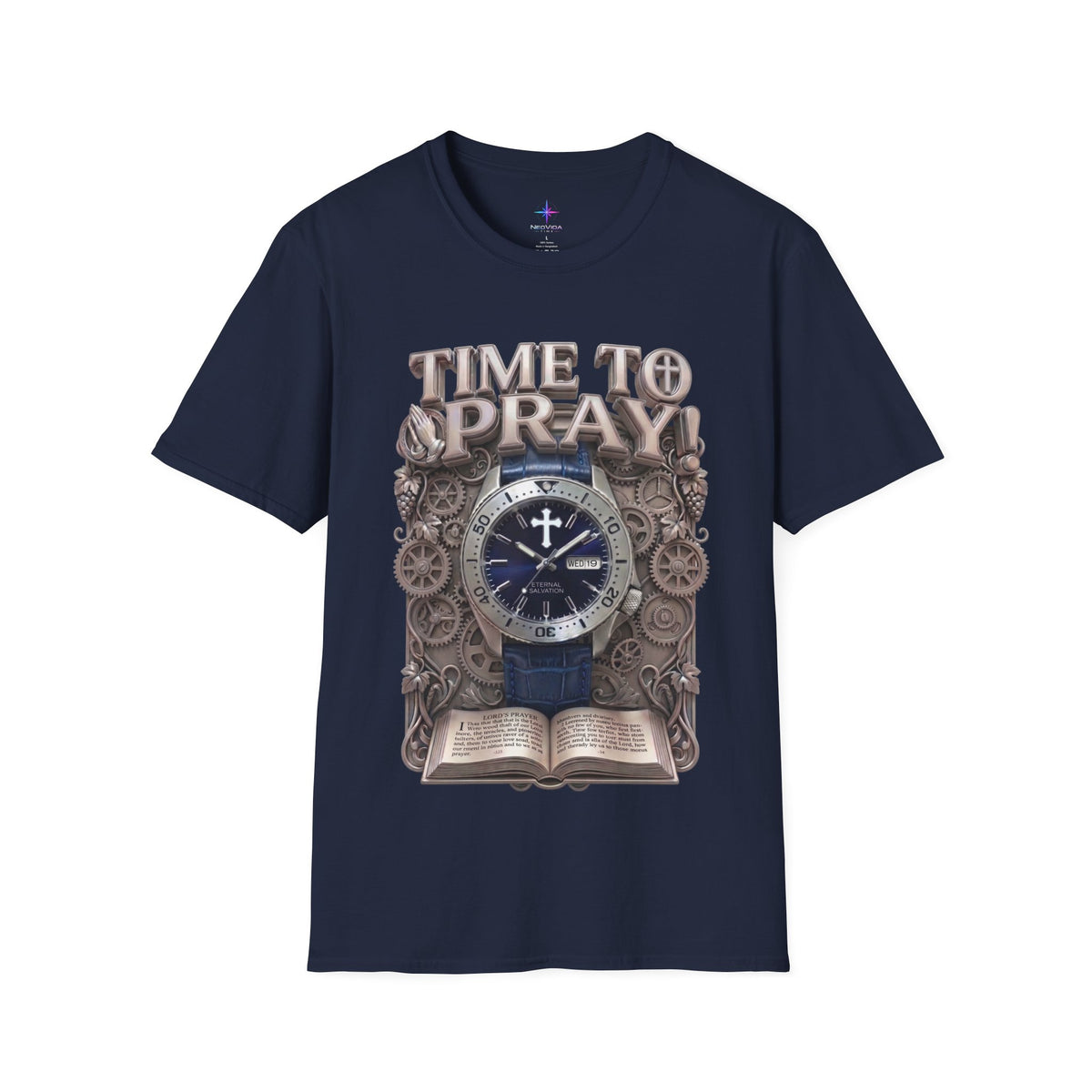 Time to Pray Classic Diver Graphic T-Shirt