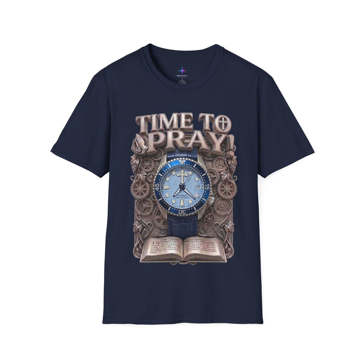 Time to Pray Artisan Diver Graphic T-Shirt