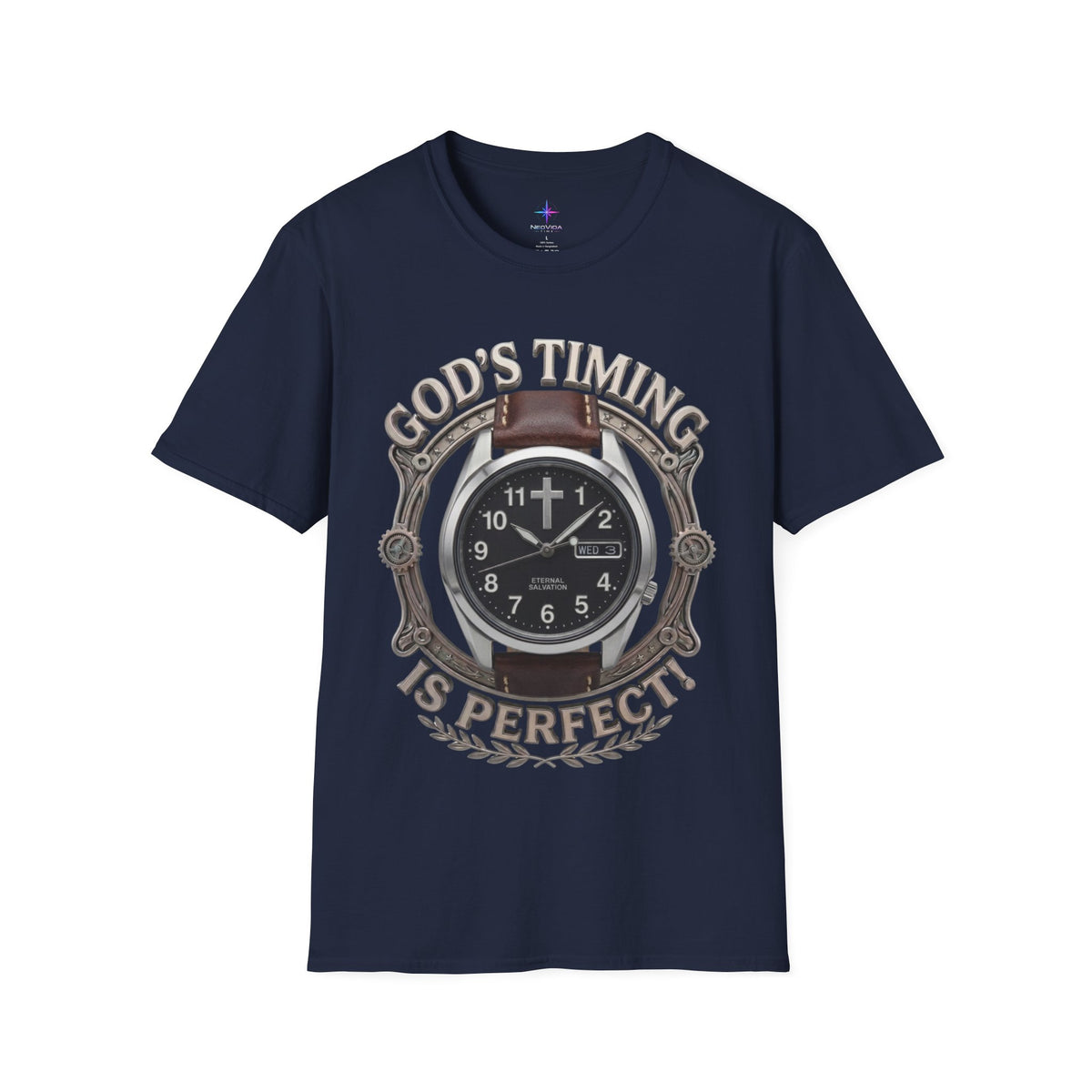 God's Timing Is Perfect Field Watch Graphic T-Shirt