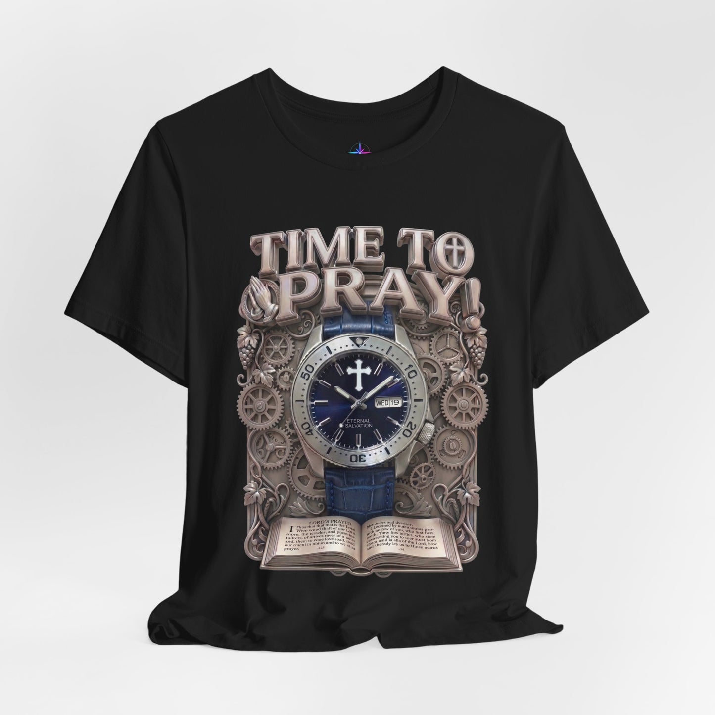 Time To Pray Watch Lover T-Shirt | Christian Graphic Tee 2