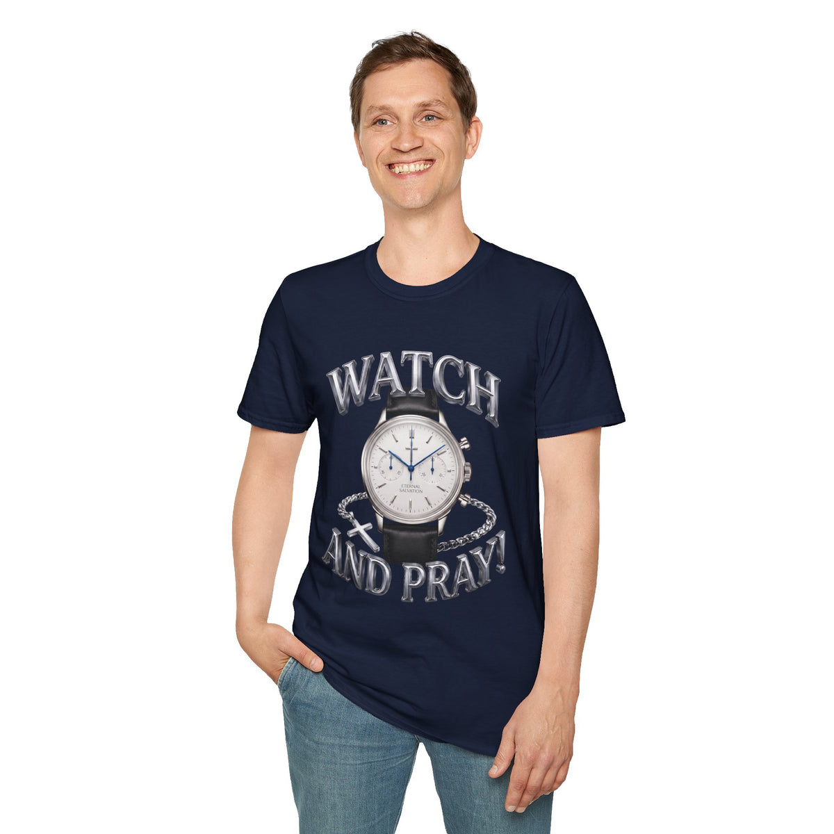 Watch and Pray! Heavyweight Graphic Tee – The Chronograph Edition
