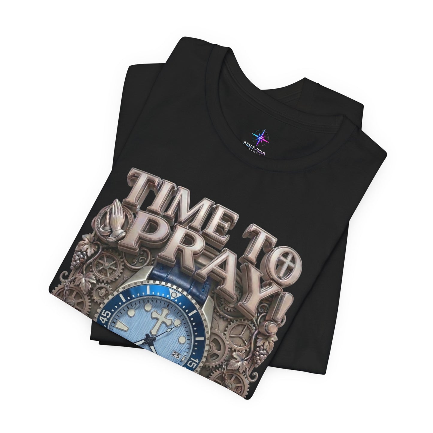 Time To Pray Watch Lover T-Shirt | Christian Graphic Tee 4