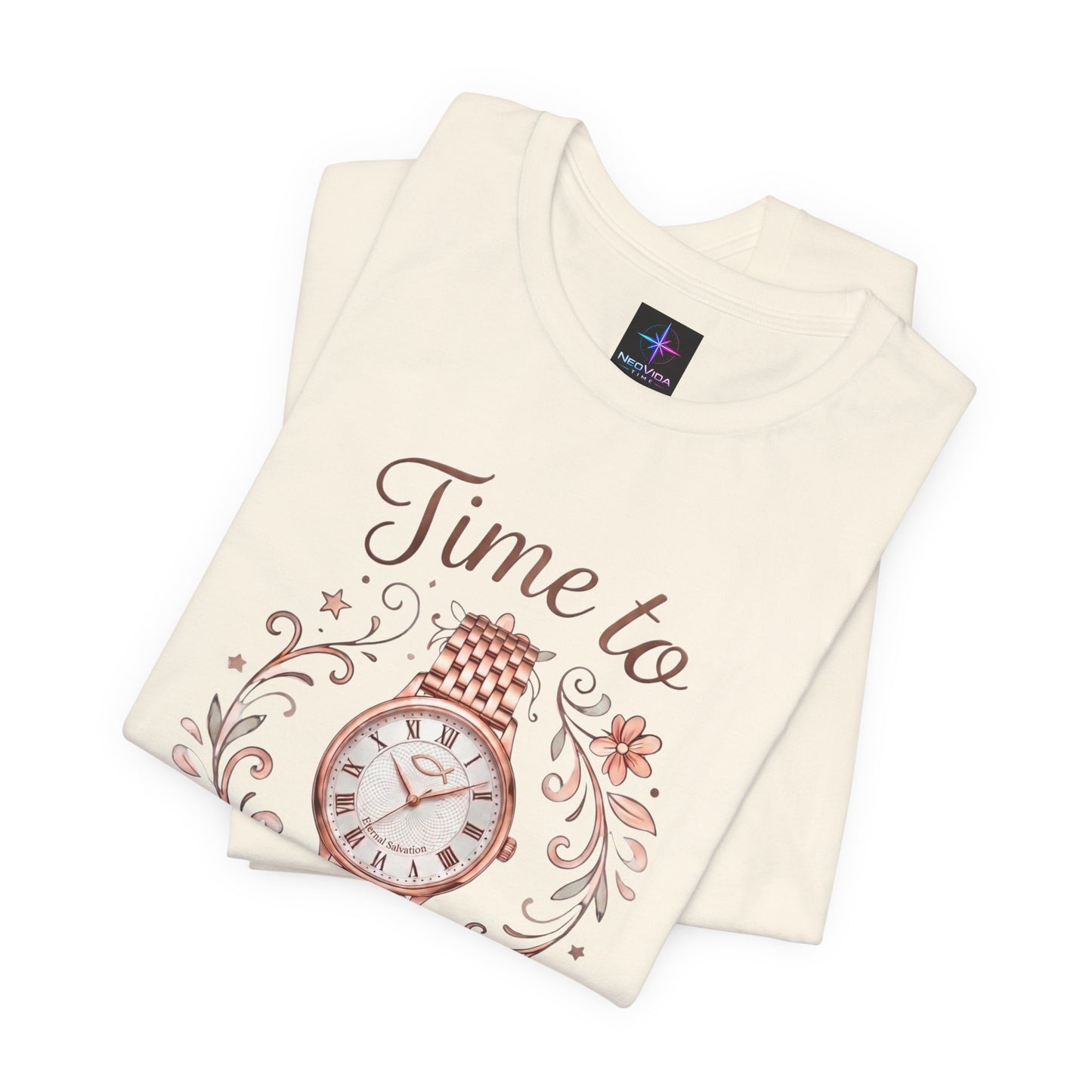 Time To Pray Ladies Watch Lover T-Shirt | Christian Graphic Tee
