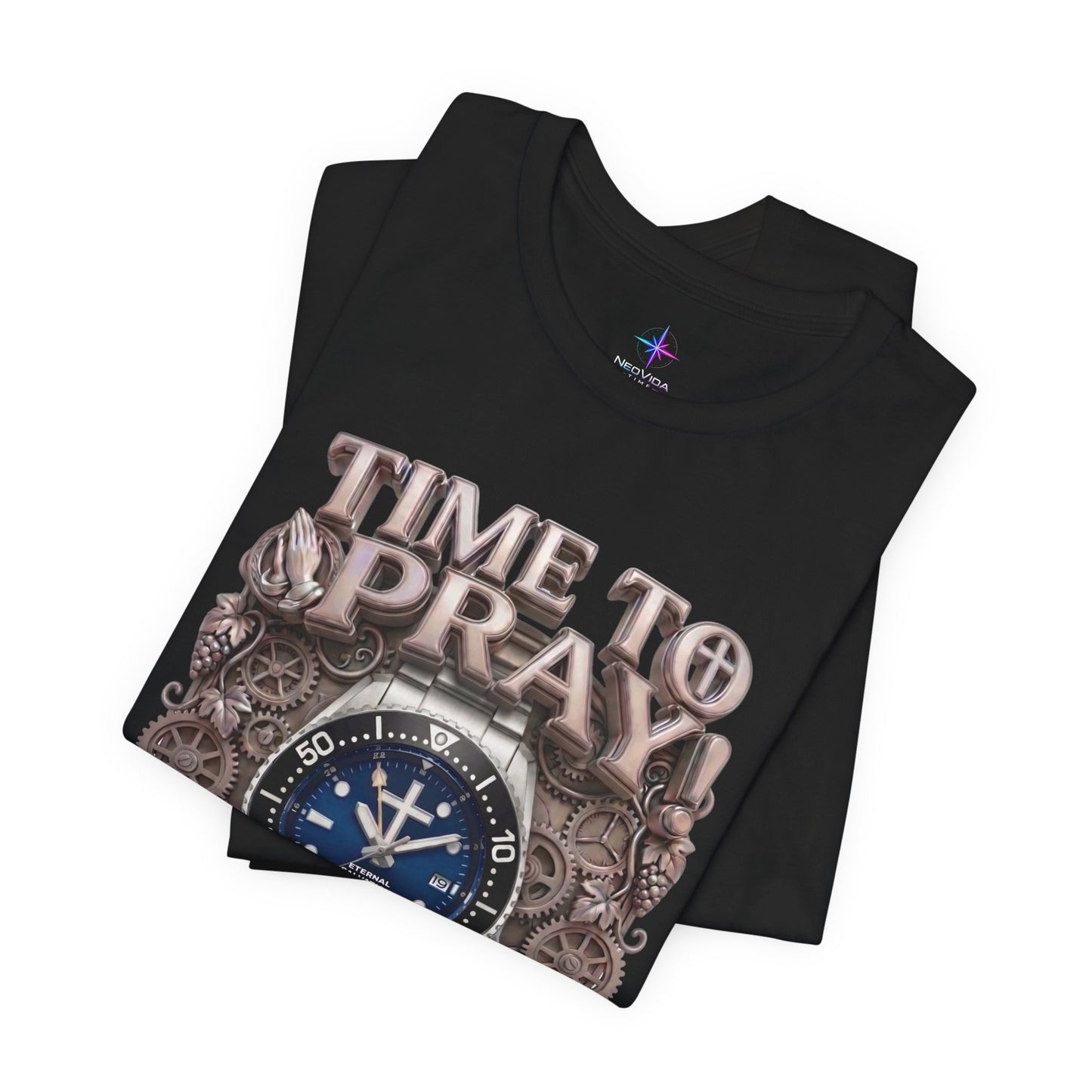 Time To Pray Watch Lover T-Shirt | Christian Graphic Tee 1