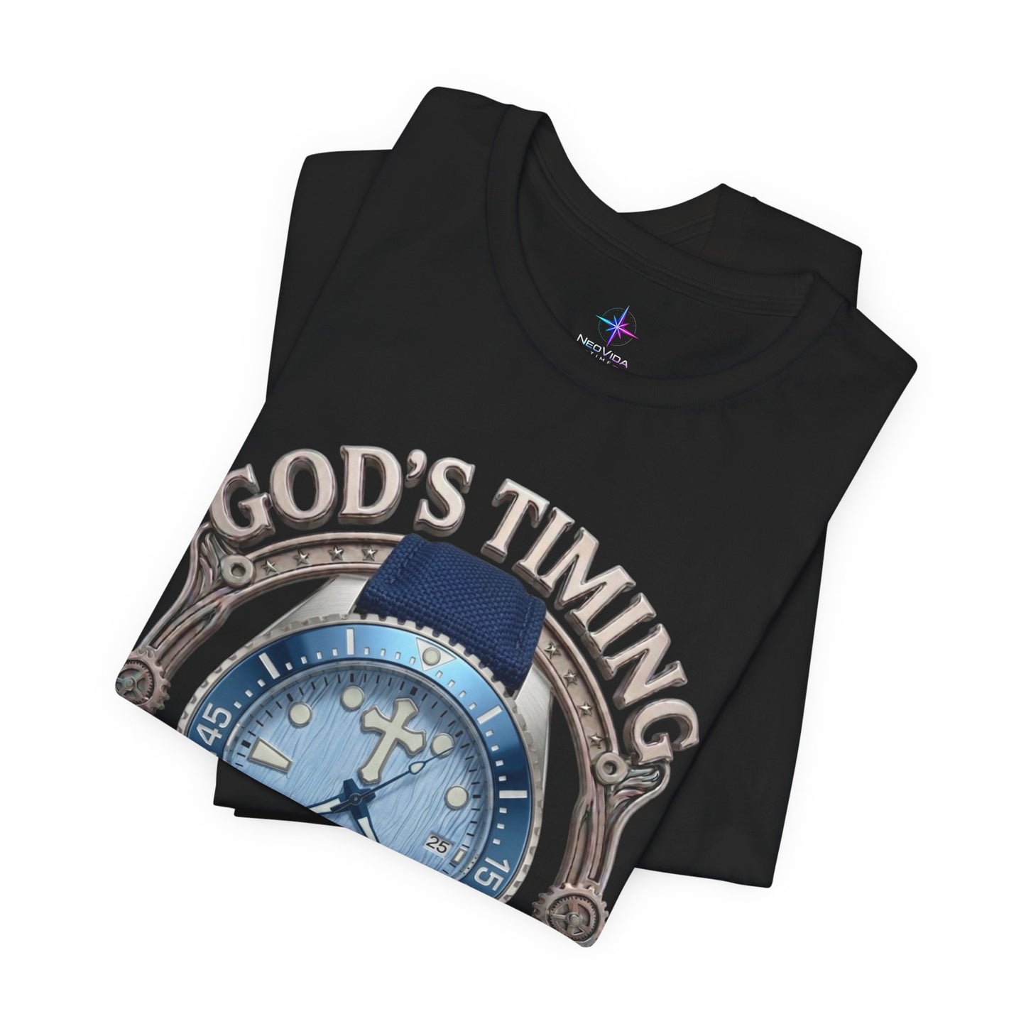 God's Timing Is Perfect Watch Lover T-Shirt | Christian Graphic Tee 4