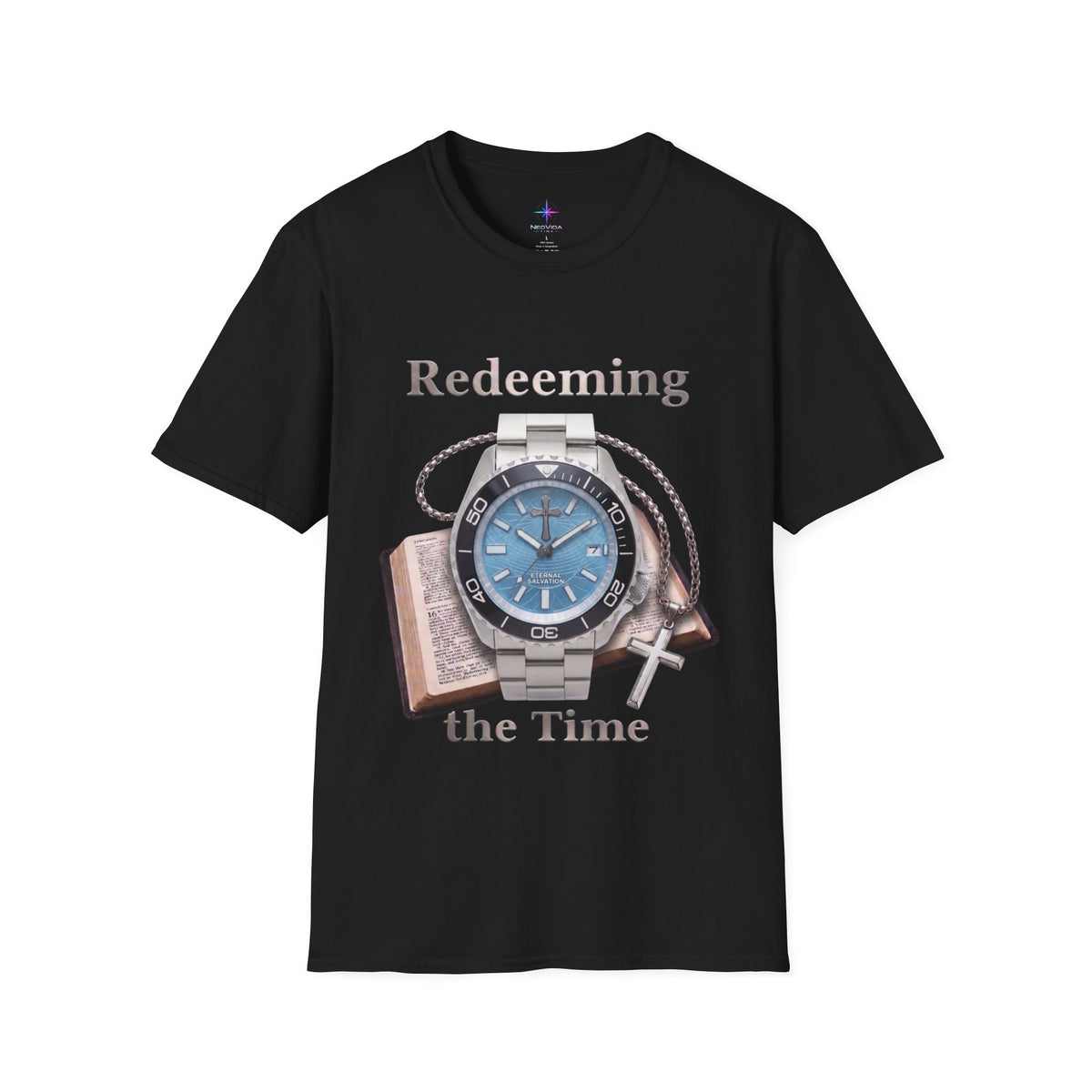 Redeeming the Time Graphic Tee – Ice Blue Sunray Edition
