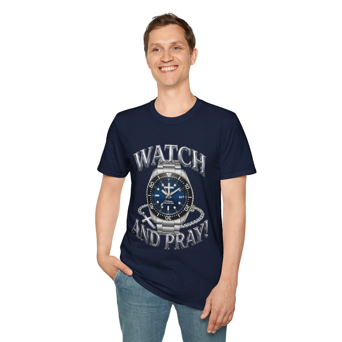 Watch and Pray! Heavyweight Graphic Tee – The GMT Sunburst Edition