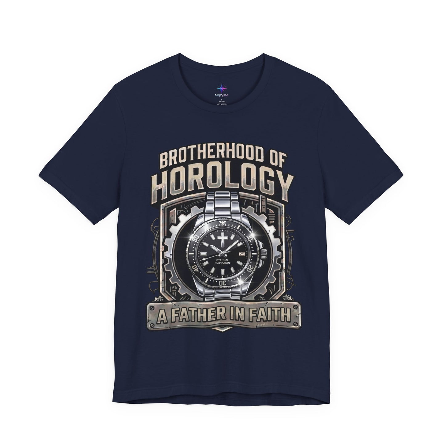 Father's Day Brotherhood of Horology Christian Dive Watch Lover T-Shirt | A Father in Faith graphic tee