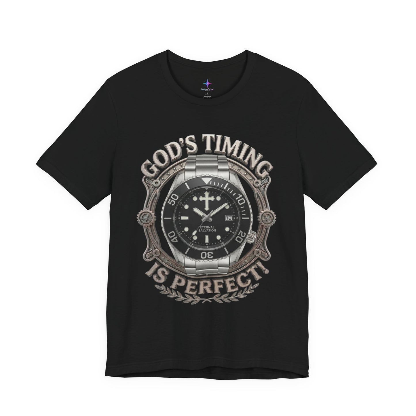 God's Timing Is Perfect Watch Lover T-Shirt | Christian Graphic Tee 3