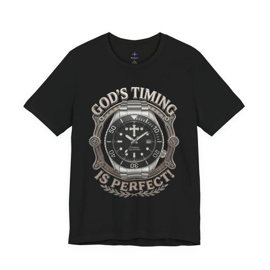 God's Timing Is Perfect Watch Lover T-Shirt | Christian Graphic Tee 3