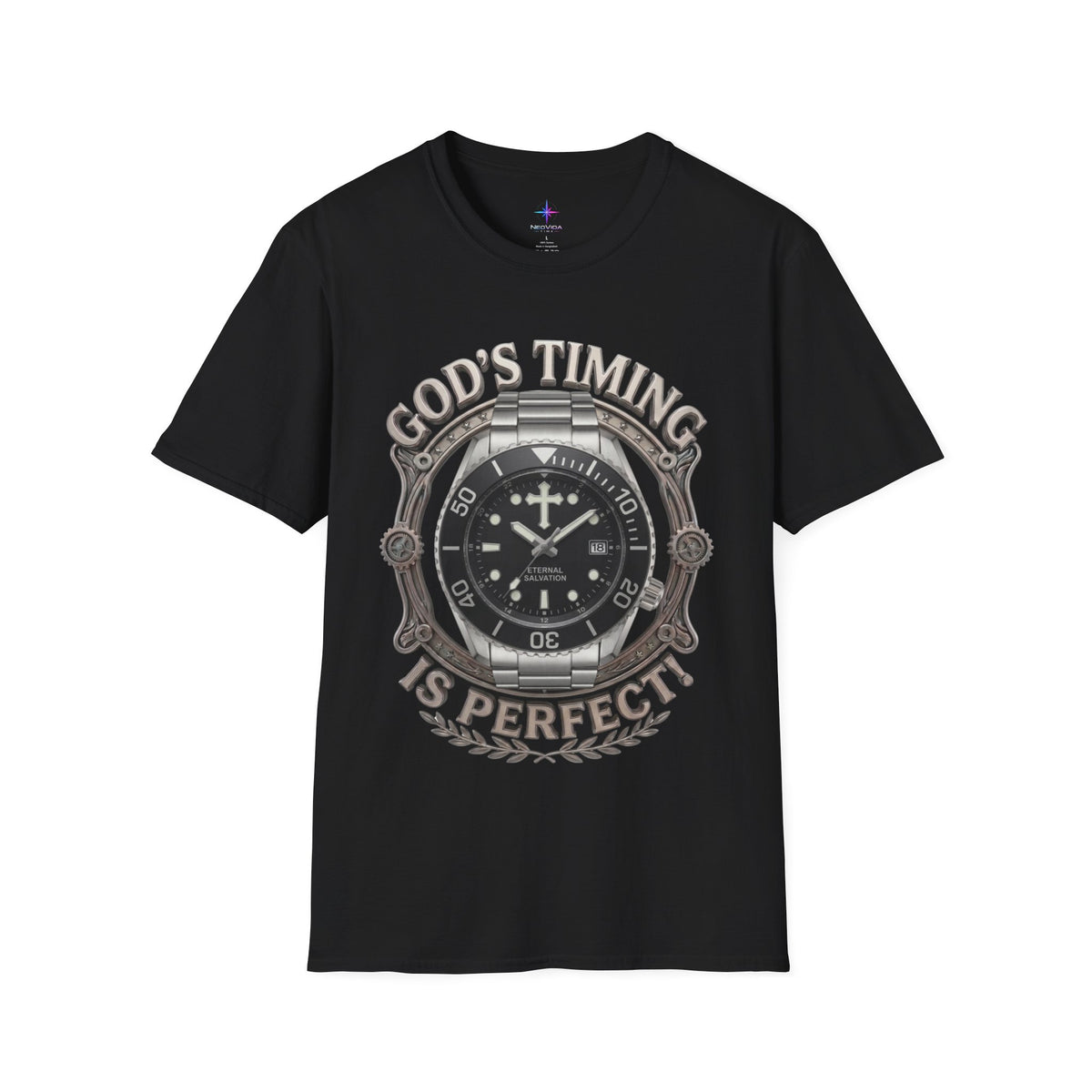 God's Timing Is Perfect Classic Diver Watch Graphic T-Shirt