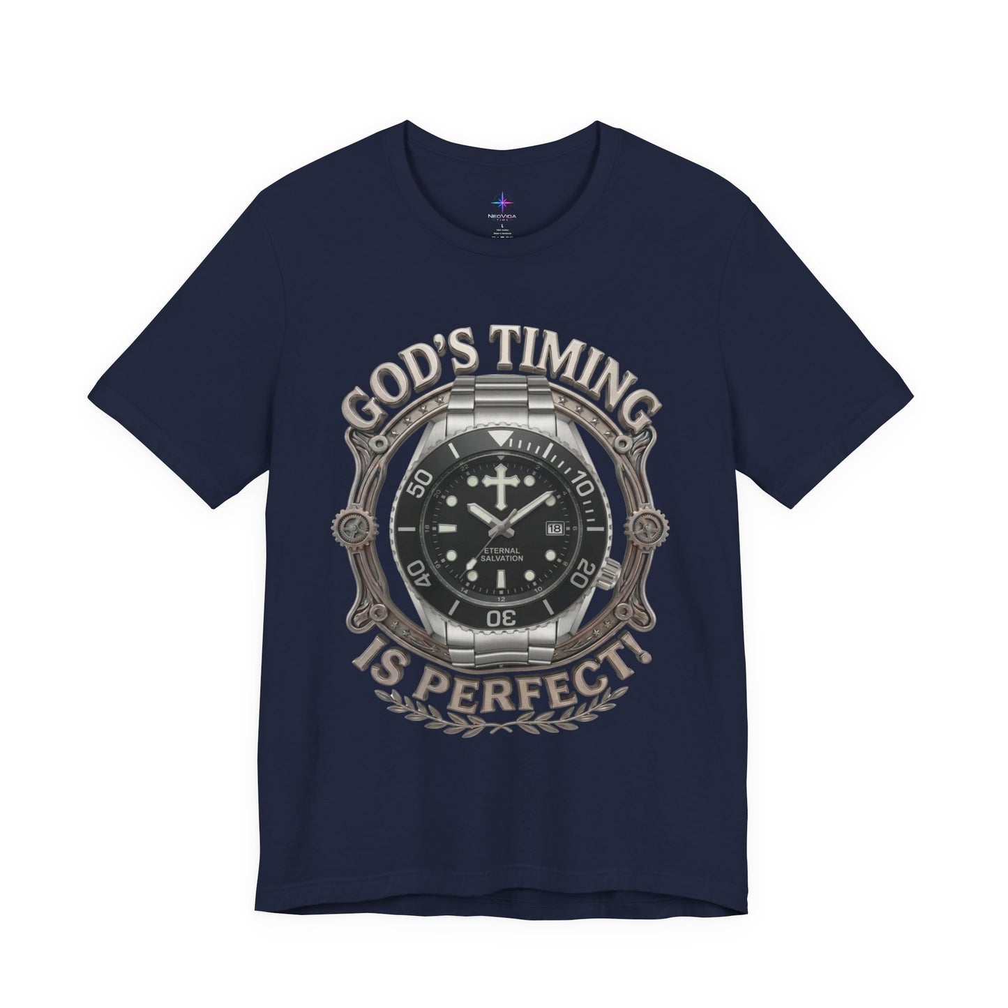 God's Timing Is Perfect Watch Lover T-Shirt | Christian Graphic Tee 3