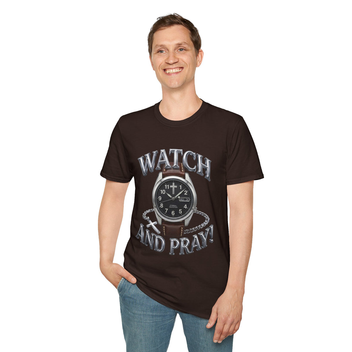 Watch and Pray! Heavyweight Graphic Tee – The Field Duty Edition