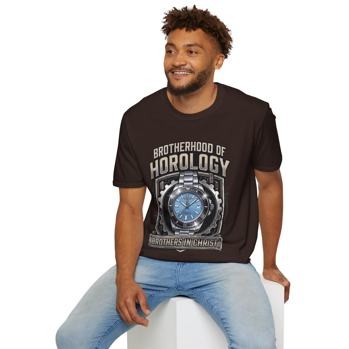Brotherhood of Horology Heavyweight Graphic Tee – The Ice Blue Edition