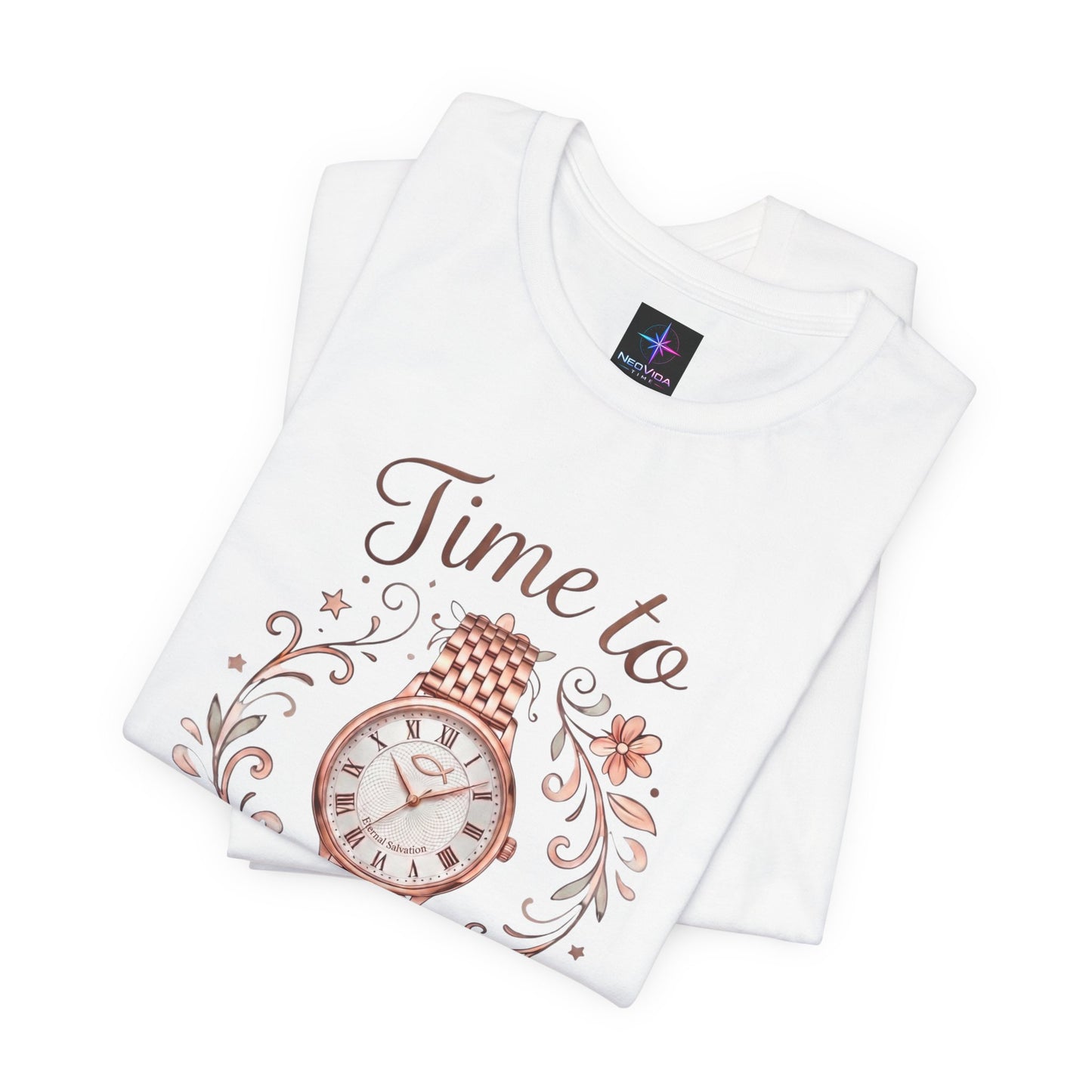 Time To Pray Ladies Watch Lover T-Shirt | Christian Graphic Tee
