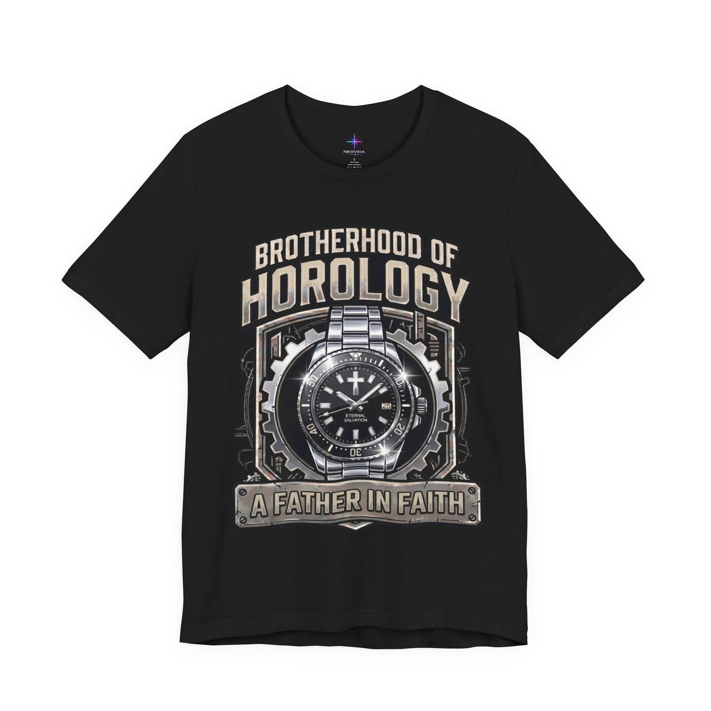 Father's Day Brotherhood of Horology Christian Dive Watch Lover T-Shirt | A Father in Faith graphic tee