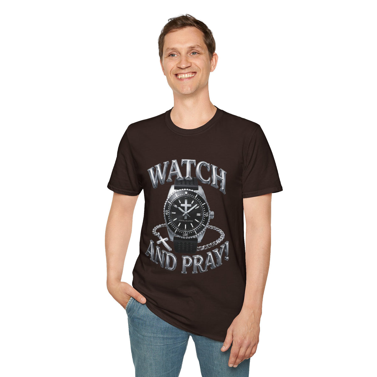 Watch and Pray! Heavyweight Graphic Tee – The Stealth Tactical Edition