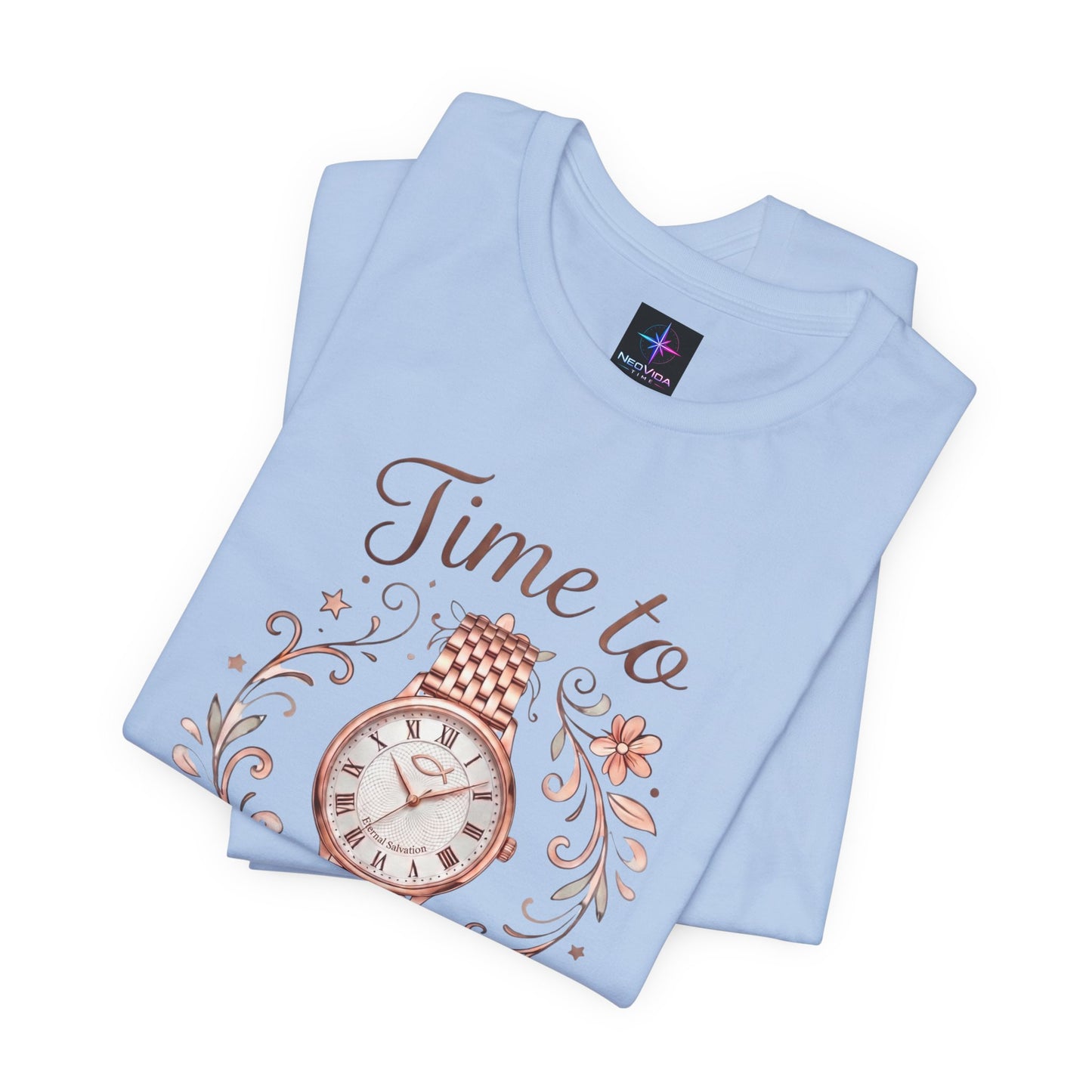Time To Pray Ladies Watch Lover T-Shirt | Christian Graphic Tee