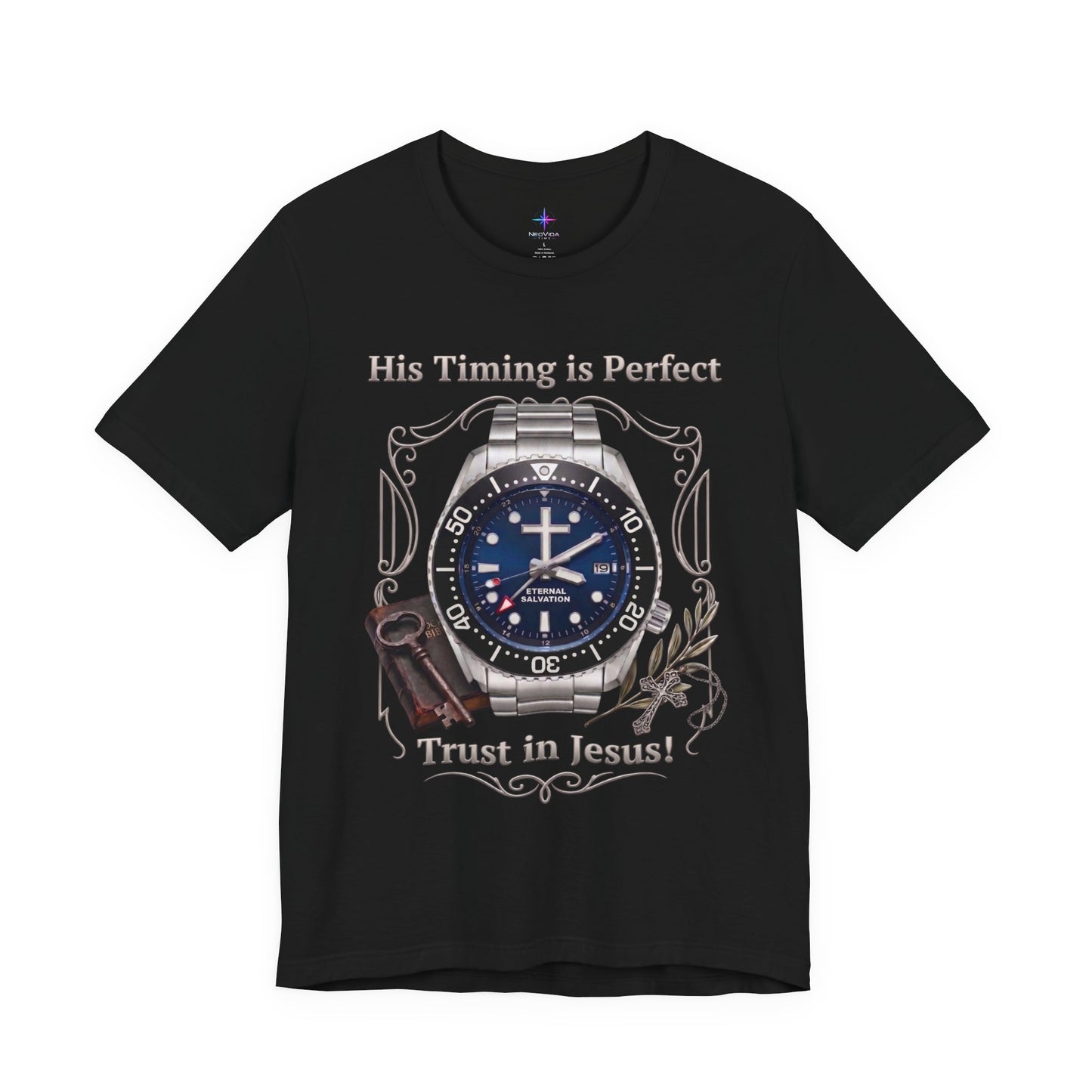 Trust In Jesus Watch Lover T-Shirt | Christian Graphic Tee 1