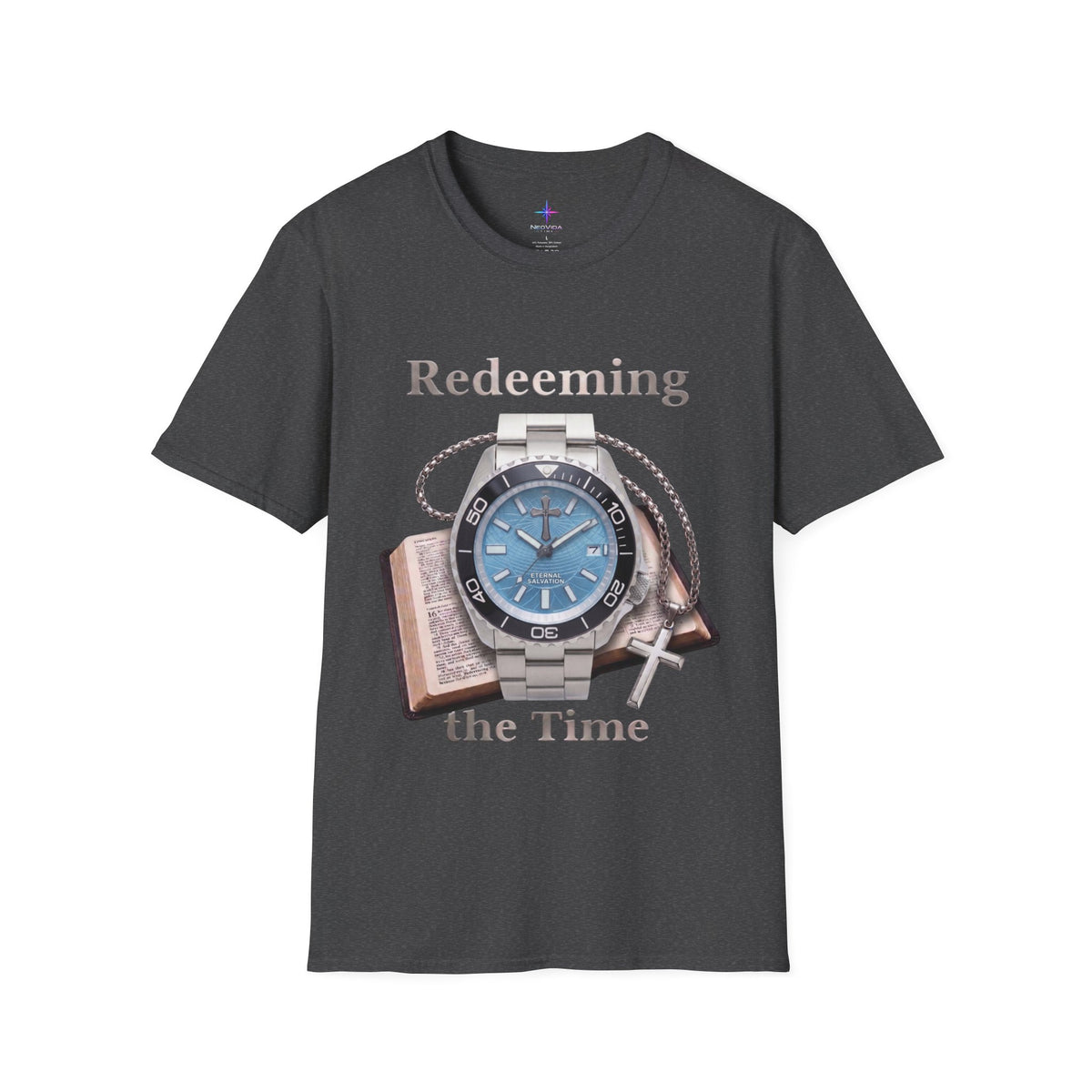 Redeeming the Time Graphic Tee – Ice Blue Sunray Edition