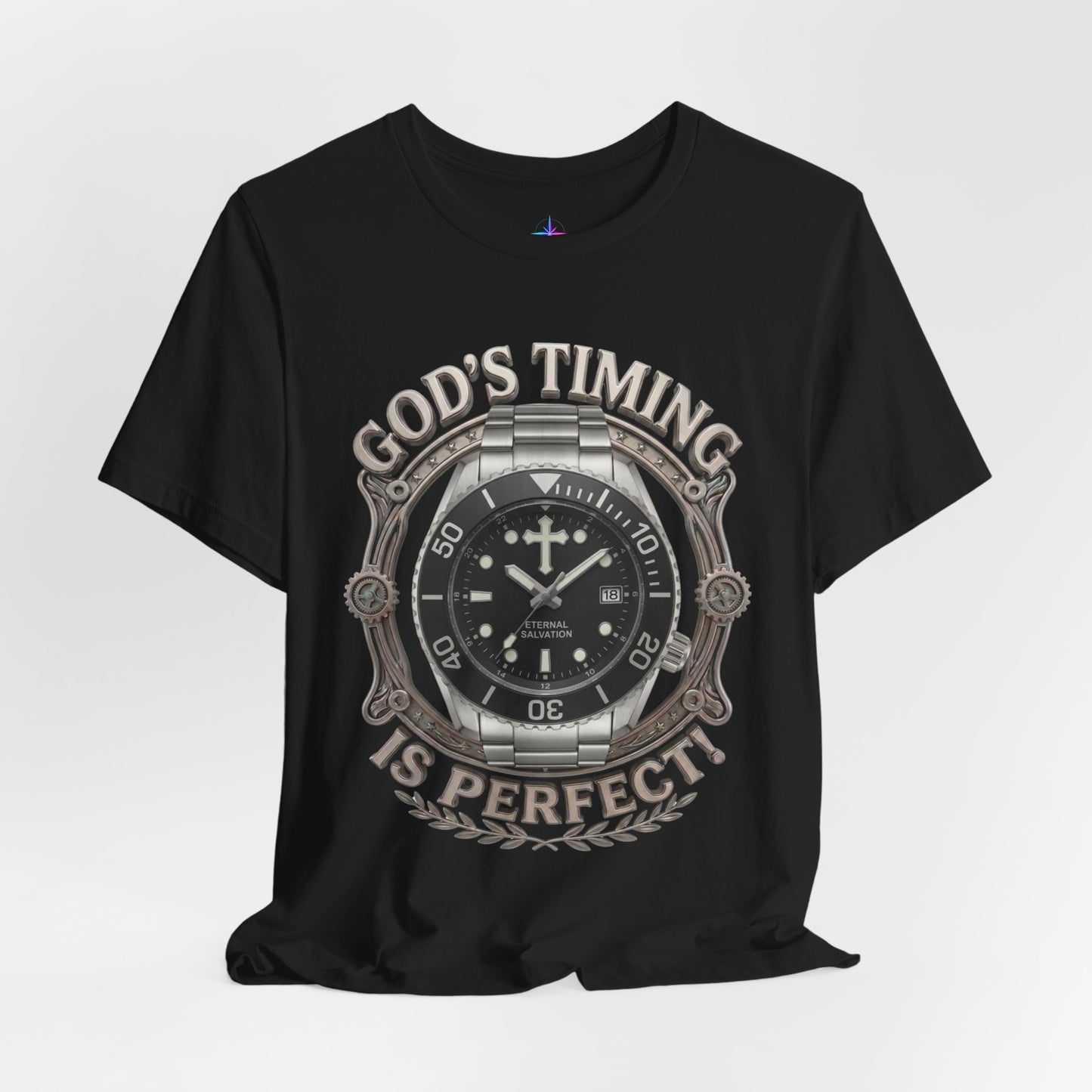 God's Timing Is Perfect Watch Lover T-Shirt | Christian Graphic Tee 3