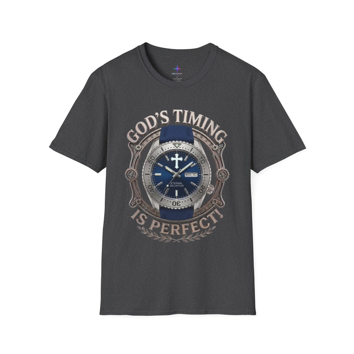 God's Timing Is Perfect Steel Diver Watch Graphic T-Shirt