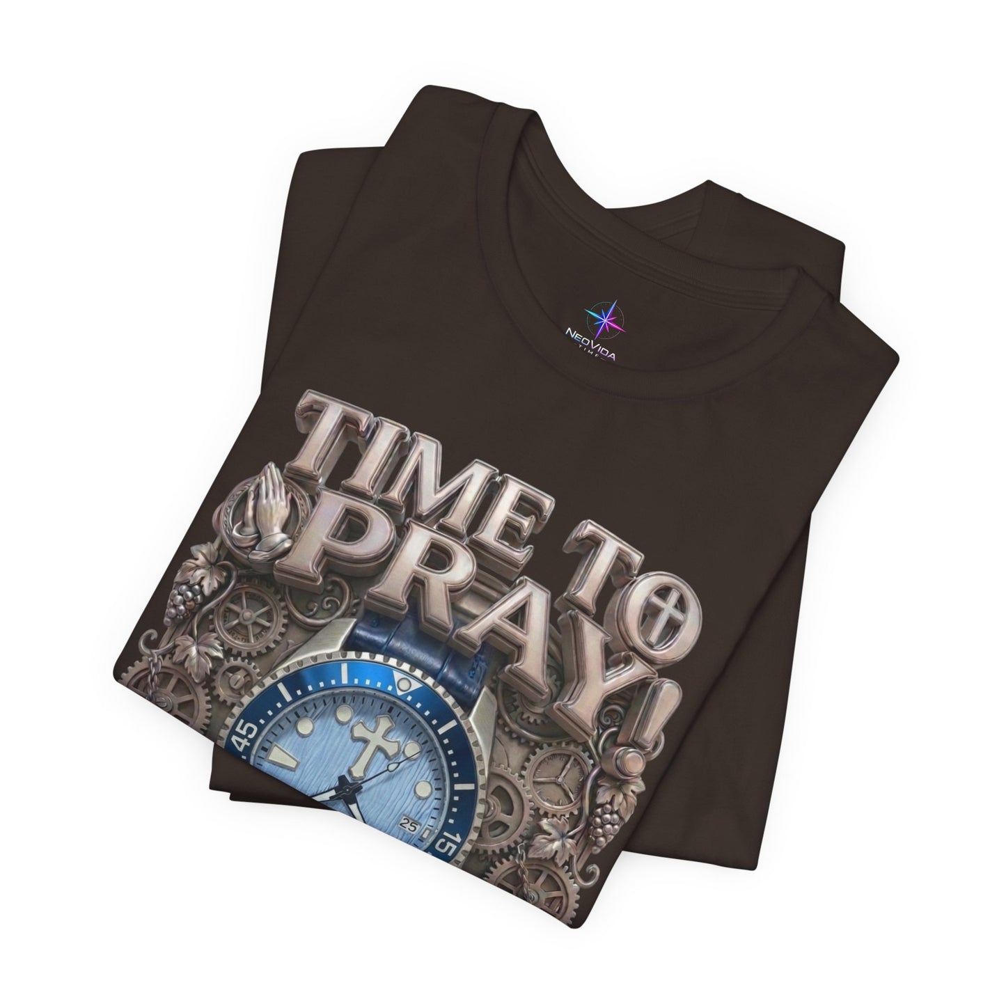 Time To Pray Watch Lover T-Shirt | Christian Graphic Tee 4
