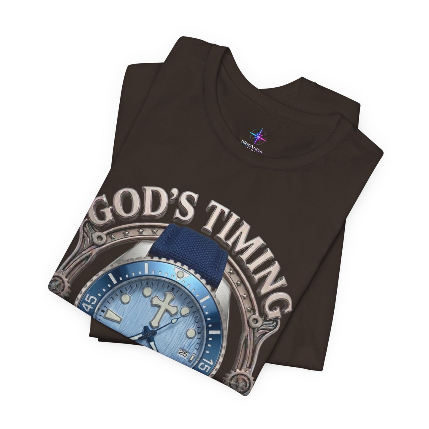 God's Timing Is Perfect Watch Lover T-Shirt | Christian Graphic Tee 4