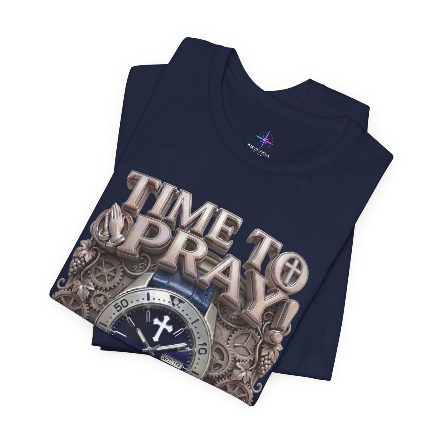 Time To Pray Watch Lover T-Shirt | Christian Graphic Tee 2