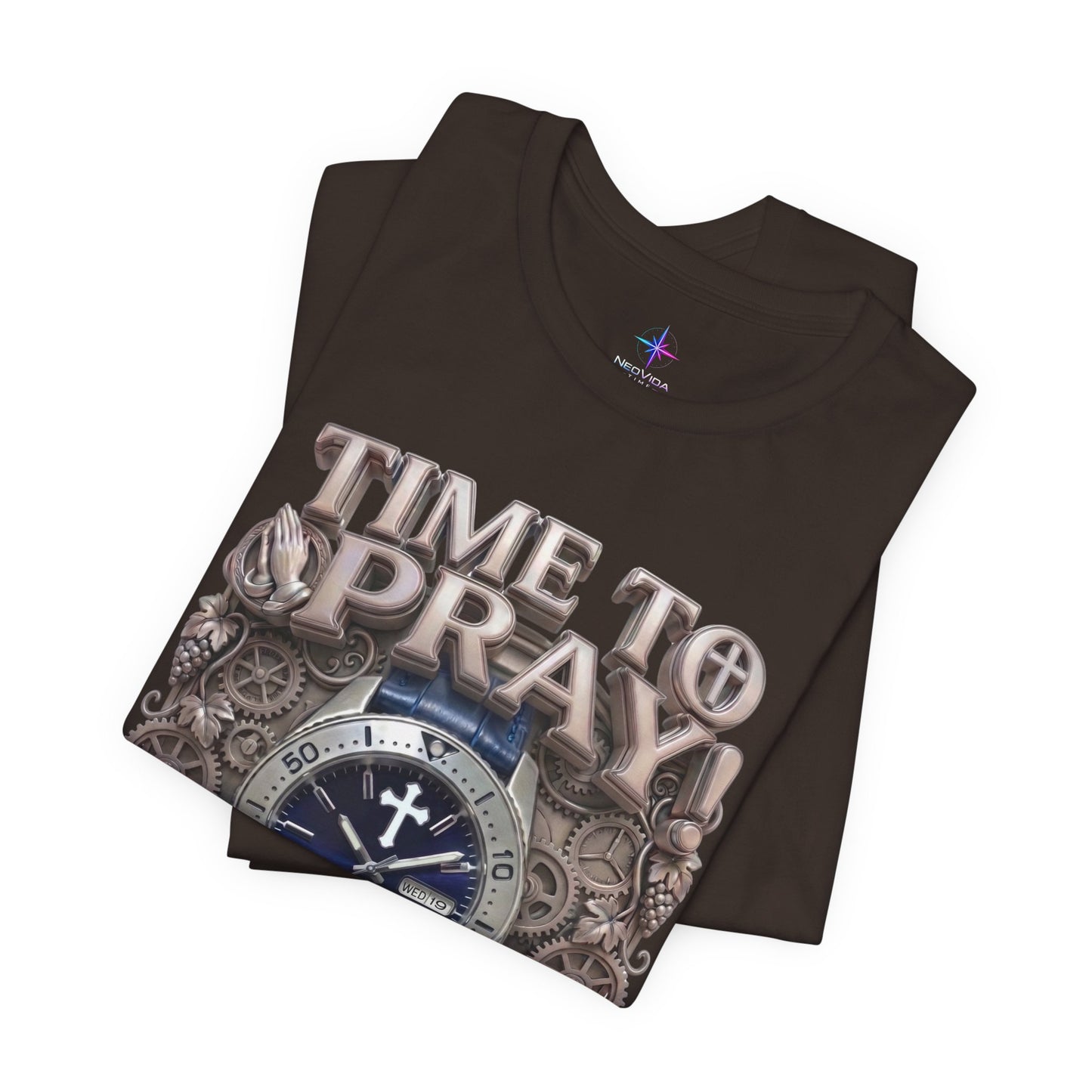 Time To Pray Watch Lover T-Shirt | Christian Graphic Tee 2