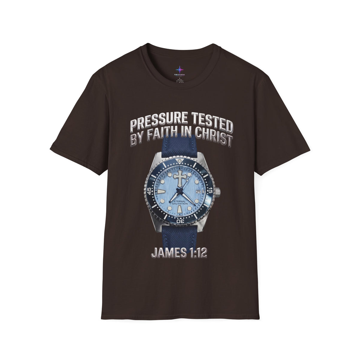 Pressure Tested by Faith In Christ Heavyweight Tee – Ice Wave Diver Edition