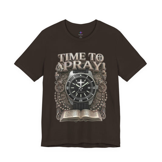 Time To Pray Watch Lover T-Shirt | Christian Graphic Tee 5